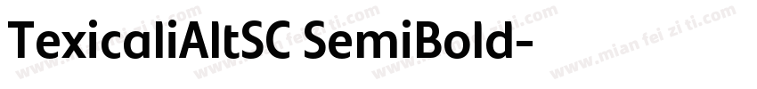 TexicaliAltSC SemiBold字体转换